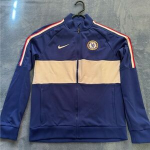 Chelsea football club zip up jacket. Youth extra large.